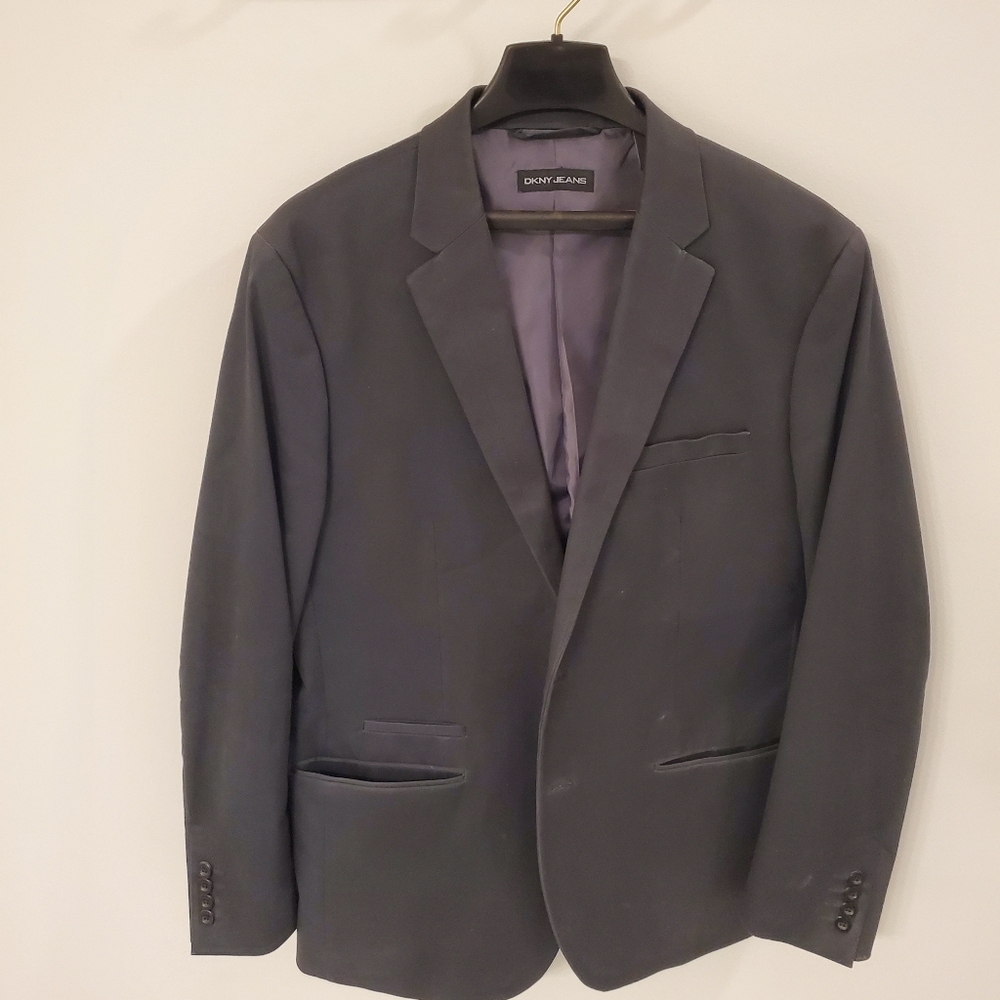 DKNY Men's Charcoal Blazer Size Large